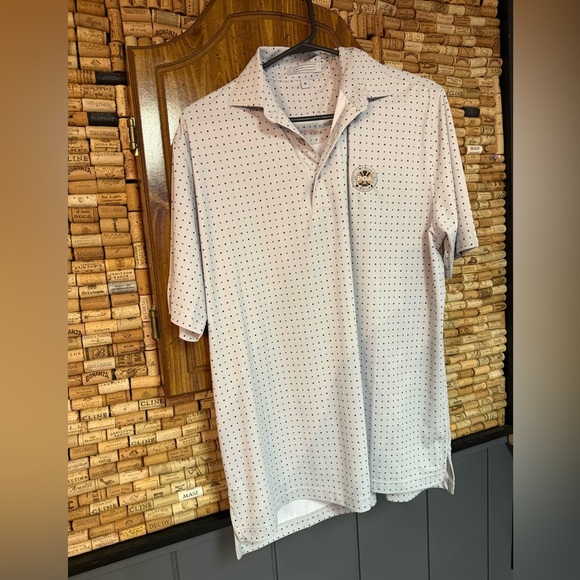 Private Estate PGA Golf official logo blue dot polo shirt size medium - Picture 2 of 7